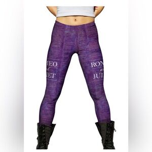 Romeo & Juliet leggings from Yizzam. Gorgeous plum color. Size medium.